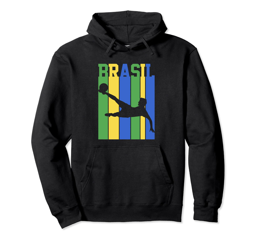 Brasil Flag Brazil Soccer Pride Hoodie - Aesthetic Graphic for Adults - T-Shirt, Sweatshirt, Hoodie