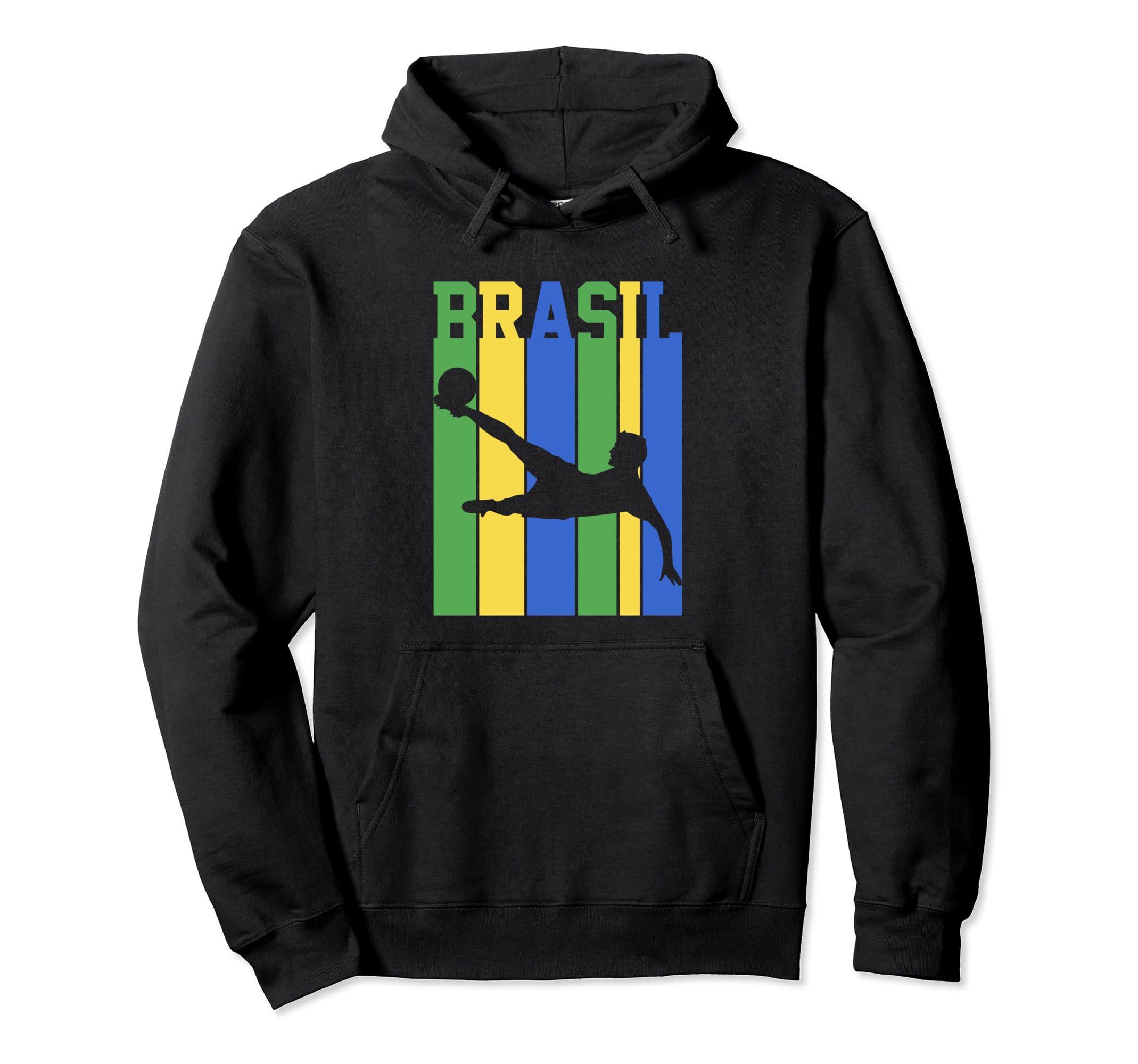 Brasil Flag Brazil Soccer Pride Hoodie - Aesthetic Graphic for Adults - T-Shirt, Sweatshirt, Hoodie