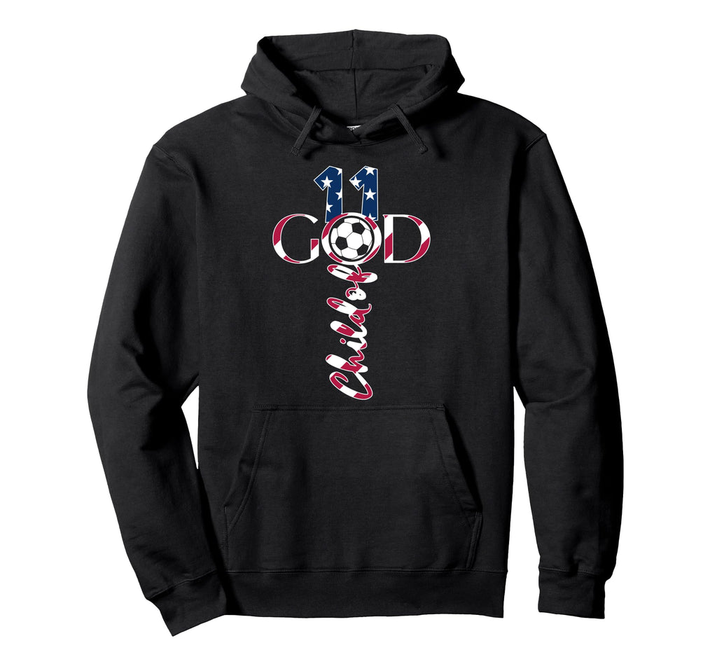 Jesus 11 Years Child God Soccer 11Th Hoodie - Casual Everyday Wear Unisex - T-Shirt, Sweatshirt, Hoodie