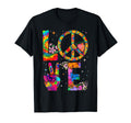 Peace Sign Love 60S 70S Tie Dye Hippie T-Shirt - Trendy Graphic for Adults - T-Shirt, Sweatshirt, Hoodie