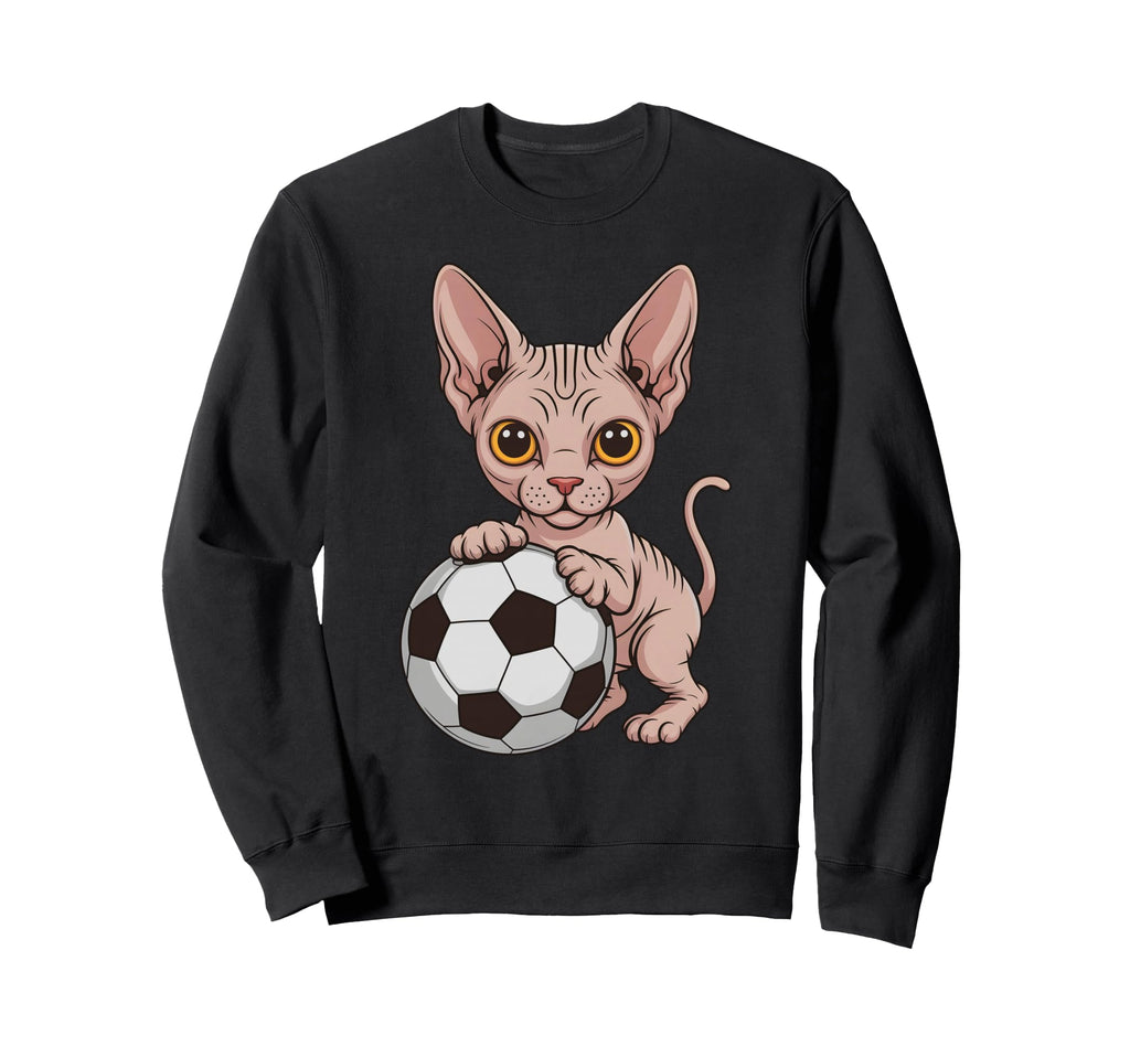 Funny Soccer Sphynx Just Who Loves Sweatshirt - Graphic Print for Adults - T-Shirt, Sweatshirt, Hoodie