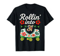 Roller Skate Floral Rollin Into 31 Art T-Shirt - Graphic Print for Adults - T-Shirt, Sweatshirt, Hoodie