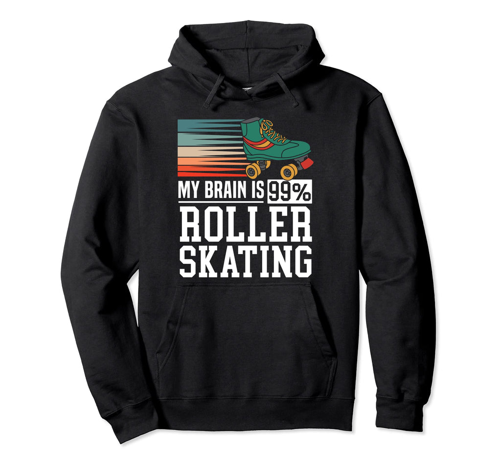 Roller Skating Roller Skater Hoodie - Unique Graphic Unisex - T-Shirt, Sweatshirt, Hoodie