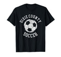 Dixie County Soccer Distressed 90S T-Shirt - Graphic Print for Adults - T-Shirt, Sweatshirt, Hoodie