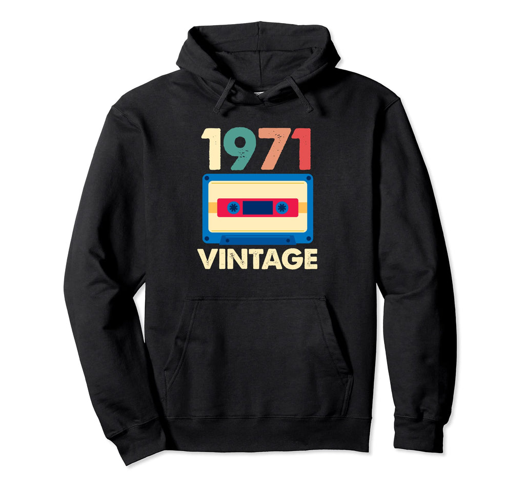 1971 50Th Birthday 50 Years Old Cassette Hoodie - Custom Art Print Unisex - T-Shirt, Sweatshirt, Hoodie