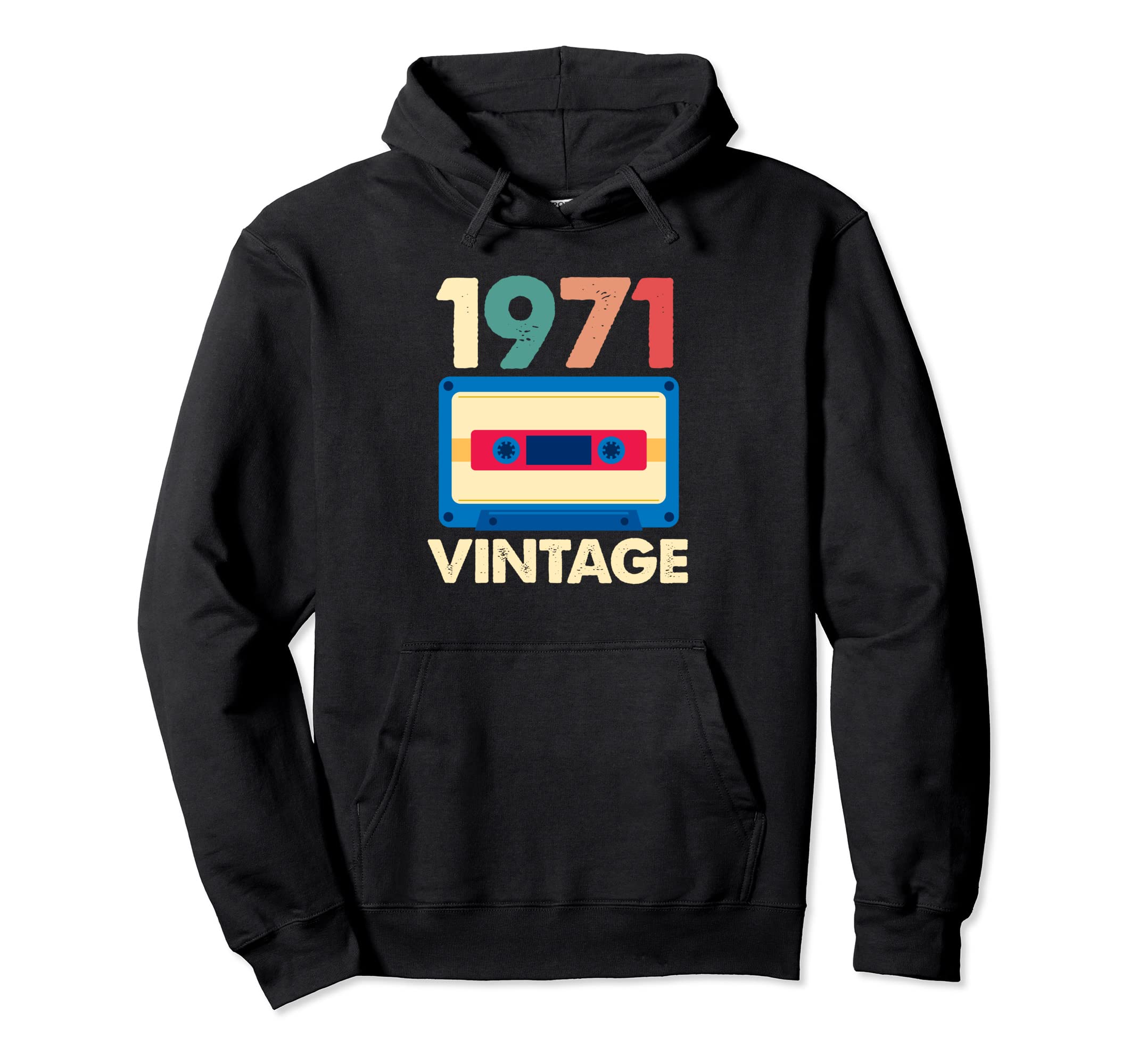 1971 50Th Birthday 50 Years Old Cassette Hoodie - Custom Art Print Unisex - T-Shirt, Sweatshirt, Hoodie