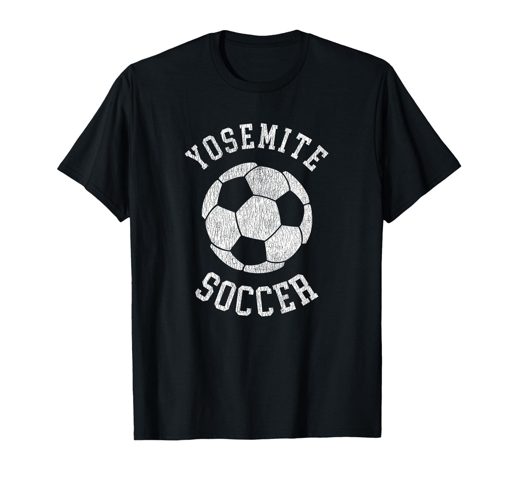 Yosemite Soccer Distressed 90S T-Shirt - Novelty Apparel Unisex - T-Shirt, Sweatshirt, Hoodie
