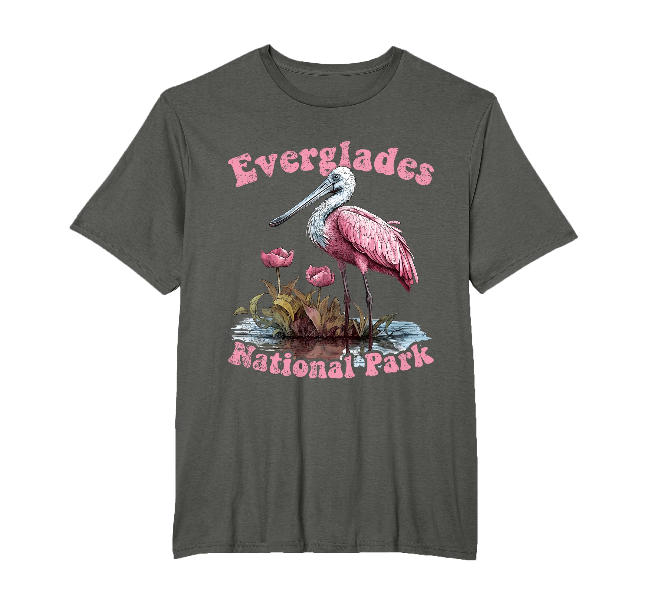 Everglades National Park Roseate T-Shirt - Trendy Graphic Men Women - T-Shirt, Sweatshirt, Hoodie