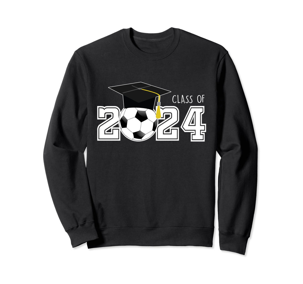 Class 2024 Soccer Senior Football Mom Sweatshirt - Graphic Print Men Women - T-Shirt, Sweatshirt, Hoodie
