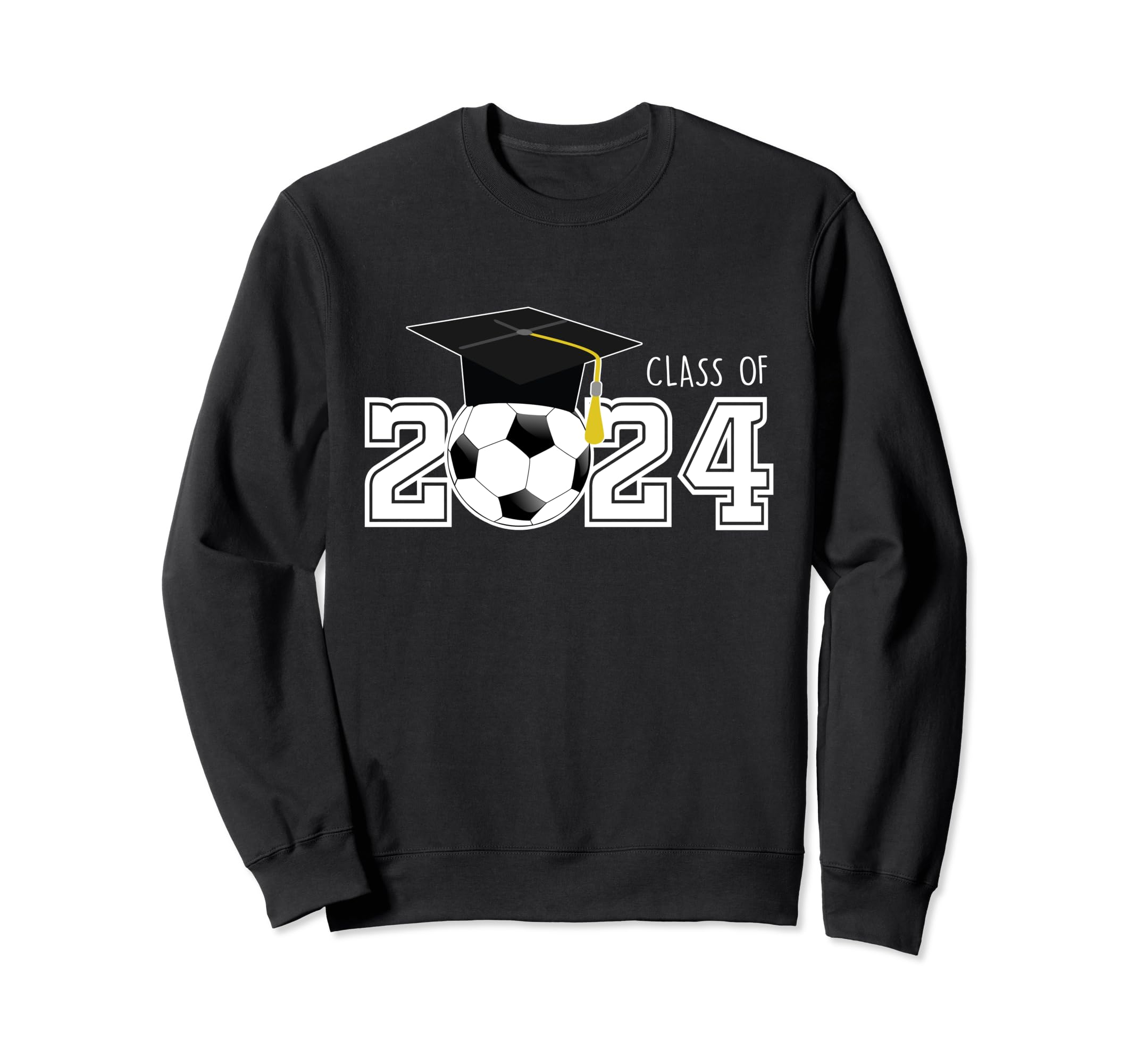 Class 2024 Soccer Senior Football Mom Sweatshirt - Graphic Print Men Women - T-Shirt, Sweatshirt, Hoodie