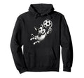 Soccer Goalie Athletic Kitten Sports Hoodie - Minimalist Print Men Women - T-Shirt, Sweatshirt, Hoodie