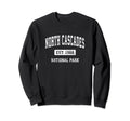 North Cascades National Park Sports Sweatshirt - Trendy Graphic Unisex - T-Shirt, Sweatshirt, Hoodie