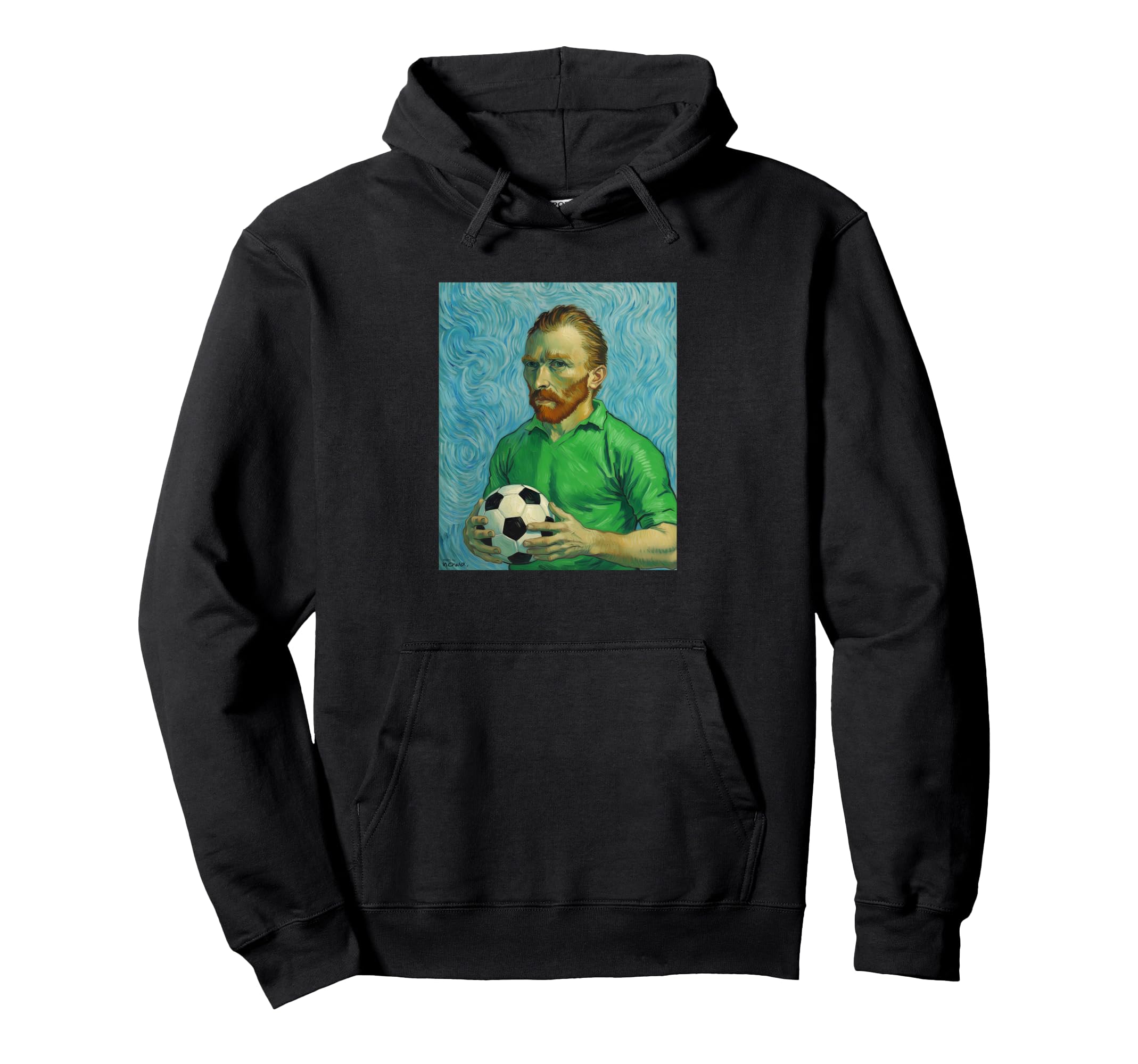 Vincent Loves Football And Soccer Green Hoodie - Minimalist Print Unisex - T-Shirt, Sweatshirt, Hoodie