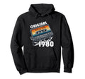 44Th Birthday July 1980 Cassette Gifts Hoodie - Custom Art Print Men Women - T-Shirt, Sweatshirt, Hoodie