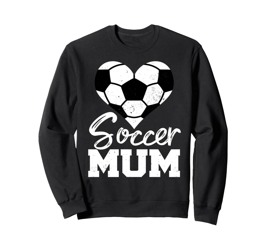 Soccer Mum Heart Funny Heartfelt Sweatshirt - Novelty Apparel for Adults - T-Shirt, Sweatshirt, Hoodie
