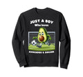 Just Who Loves Avocado And Soccer Funny Sweatshirt - Graphic Print Unisex - T-Shirt, Sweatshirt, Hoodie
