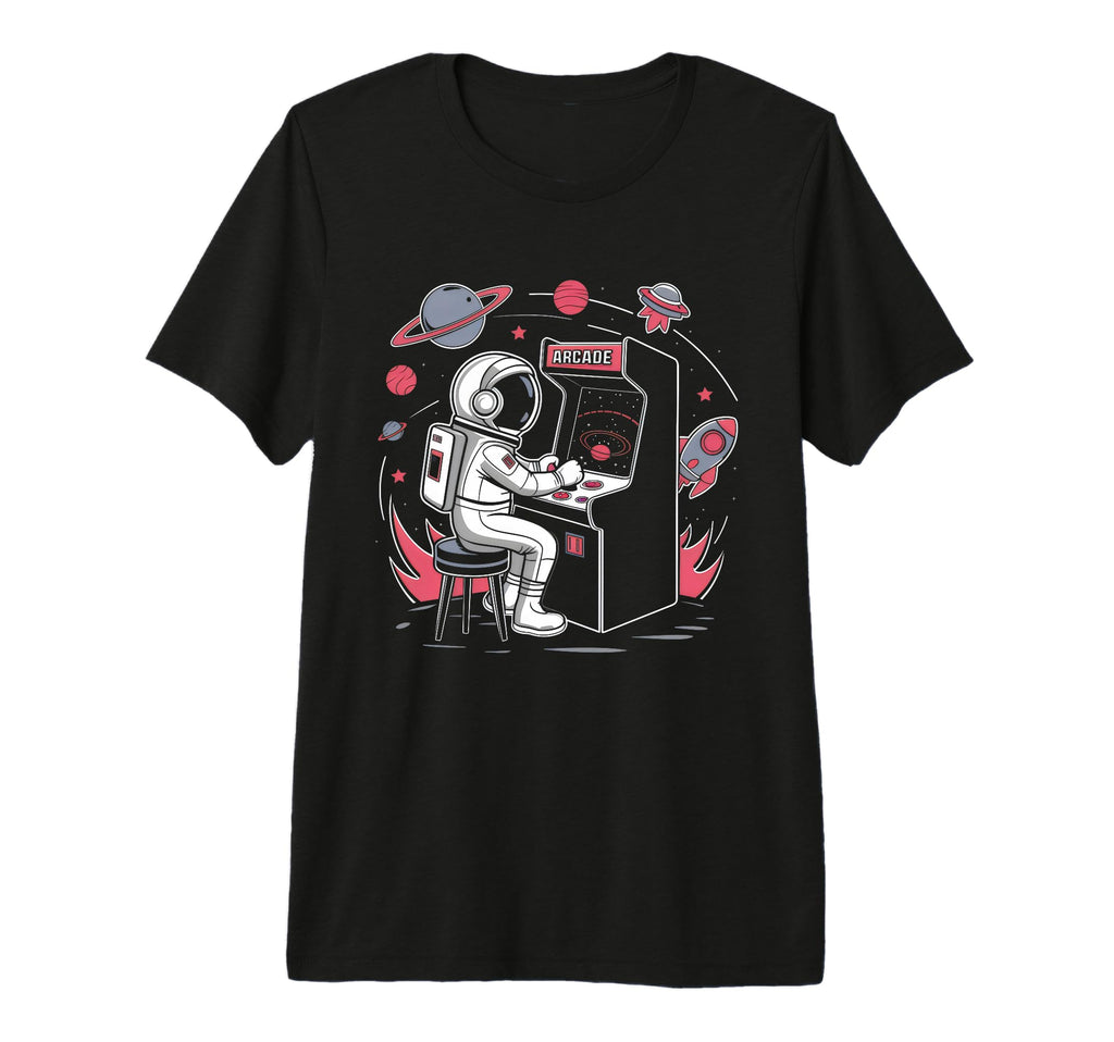 Gamer Austronaut Gaming Galaxy T-Shirt - Fun Novelty Design Men Women - T-Shirt, Sweatshirt, Hoodie