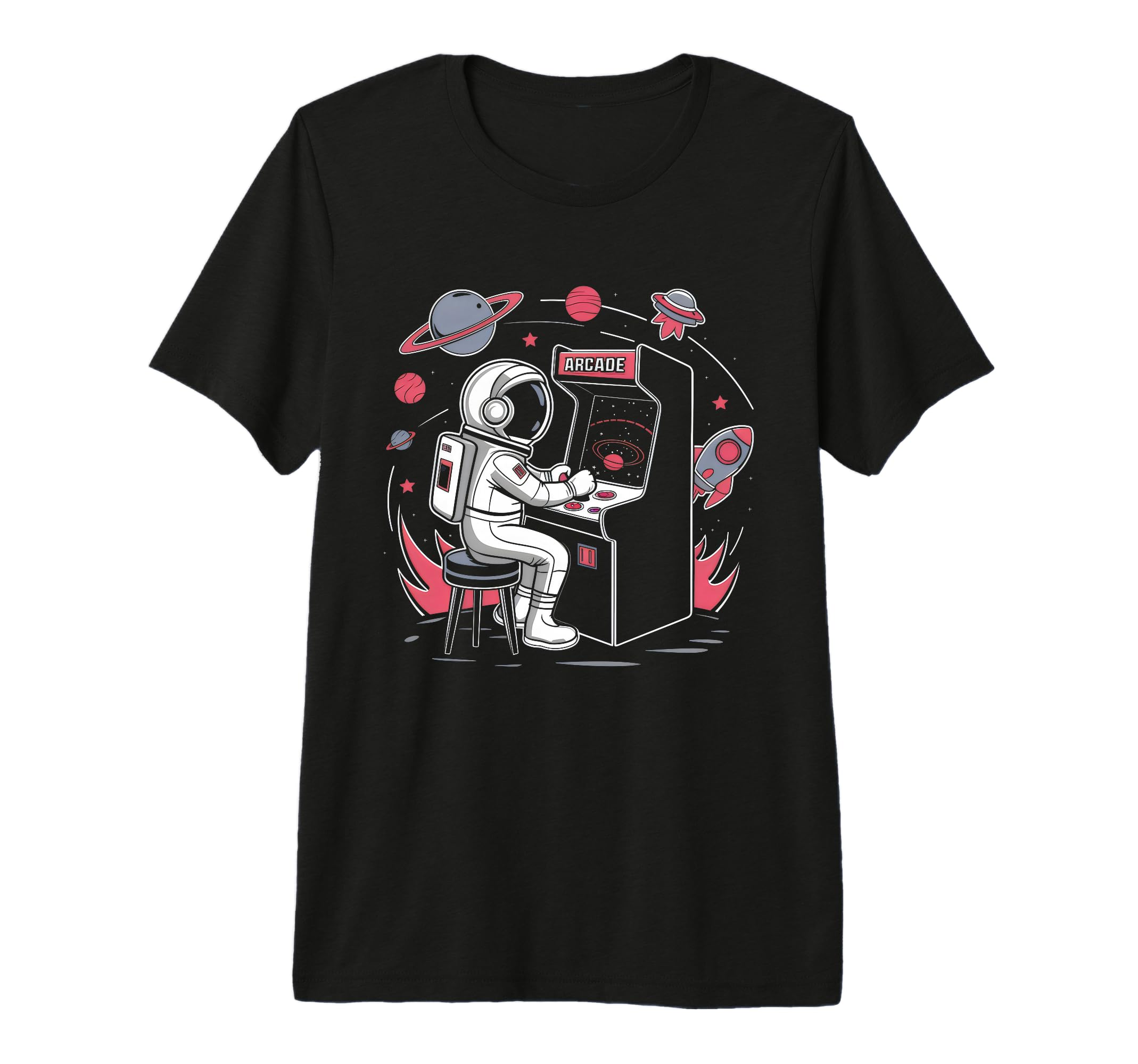 Gamer Austronaut Gaming Galaxy T-Shirt - Fun Novelty Design Men Women - T-Shirt, Sweatshirt, Hoodie