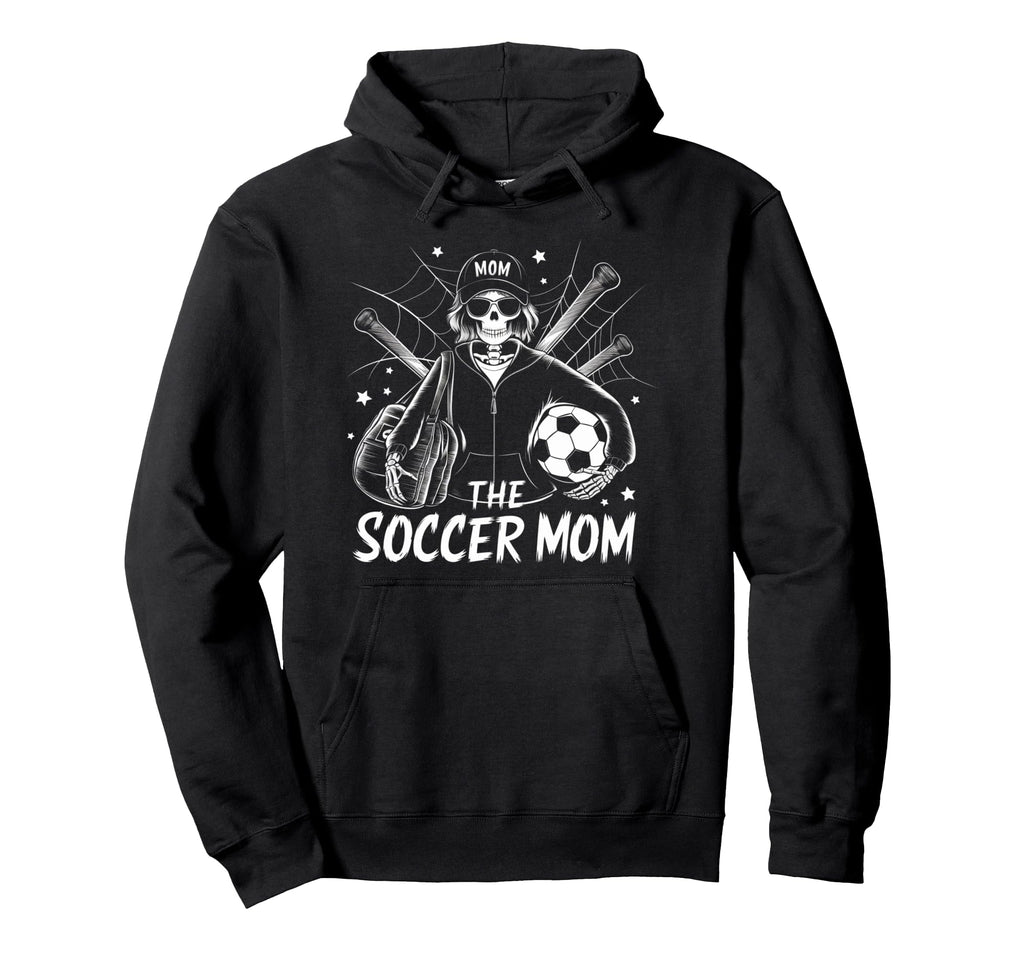 Soccer Mom Skeletton Halloween Hoodie - Fun Novelty Design for Adults - T-Shirt, Sweatshirt, Hoodie