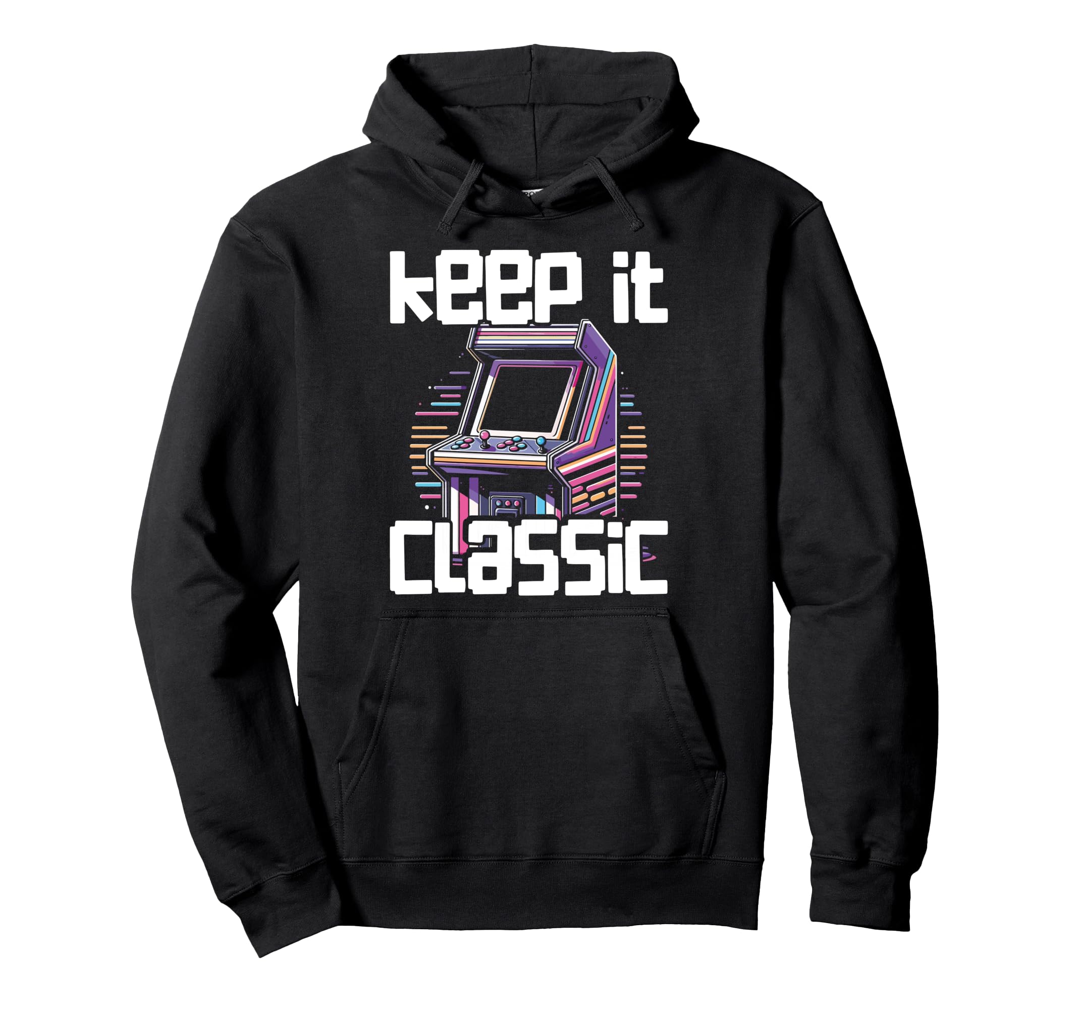 80S Arcade Nostalgia Pixel Art Video Hoodie - Custom Art Print for Adults - T-Shirt, Sweatshirt, Hoodie