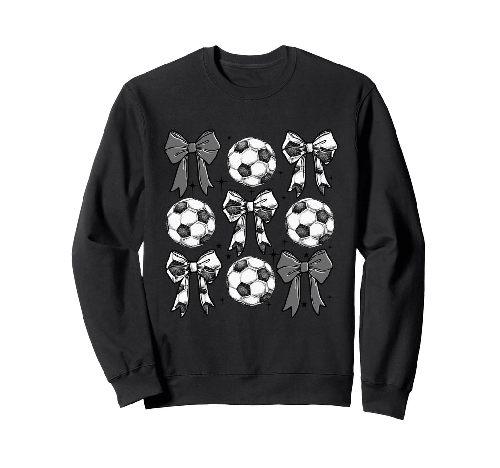 Sketch Soccer Bows Grid Football Sweatshirt - Custom Art Print for Adults - T-Shirt, Sweatshirt, Hoodie