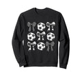 Sketch Soccer Bows Grid Football Sweatshirt - Custom Art Print for Adults - T-Shirt, Sweatshirt, Hoodie