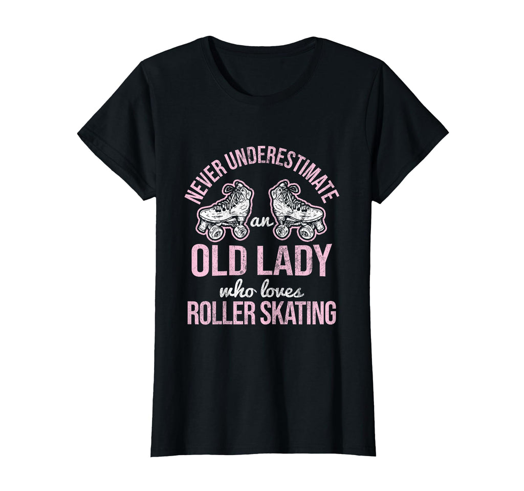 Old Lady Loves Roller Derby Roller T-Shirt - Custom Art Print Unisex - T-Shirt, Sweatshirt, Hoodie