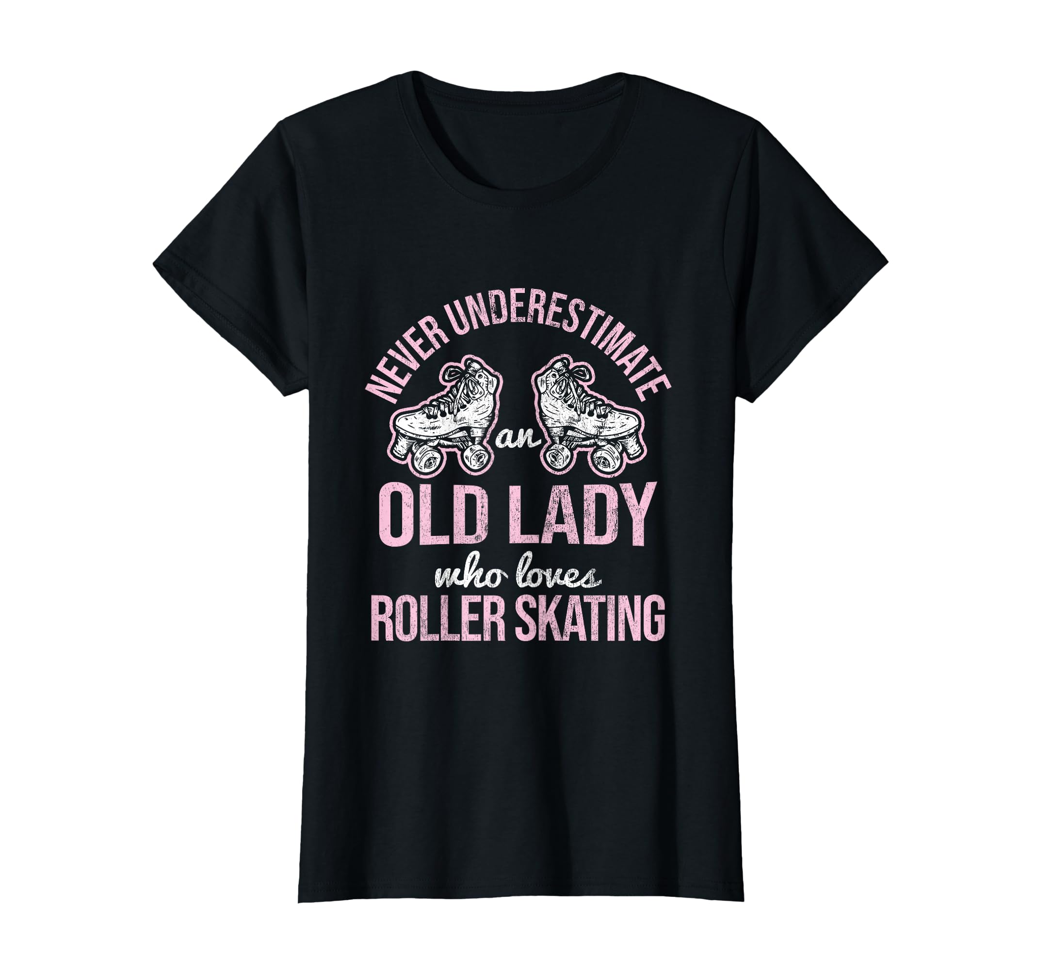 Old Lady Loves Roller Derby Roller T-Shirt - Custom Art Print Unisex - T-Shirt, Sweatshirt, Hoodie