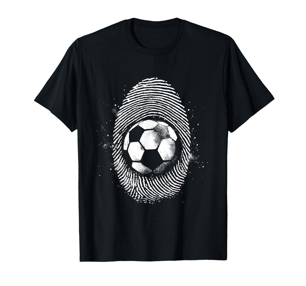 Soccer Fingerprint Soccer Football Lover T-Shirt - Graphic Print Unisex - T-Shirt, Sweatshirt, Hoodie