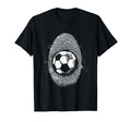 Soccer Fingerprint Soccer Football Lover T-Shirt - Graphic Print Unisex - T-Shirt, Sweatshirt, Hoodie