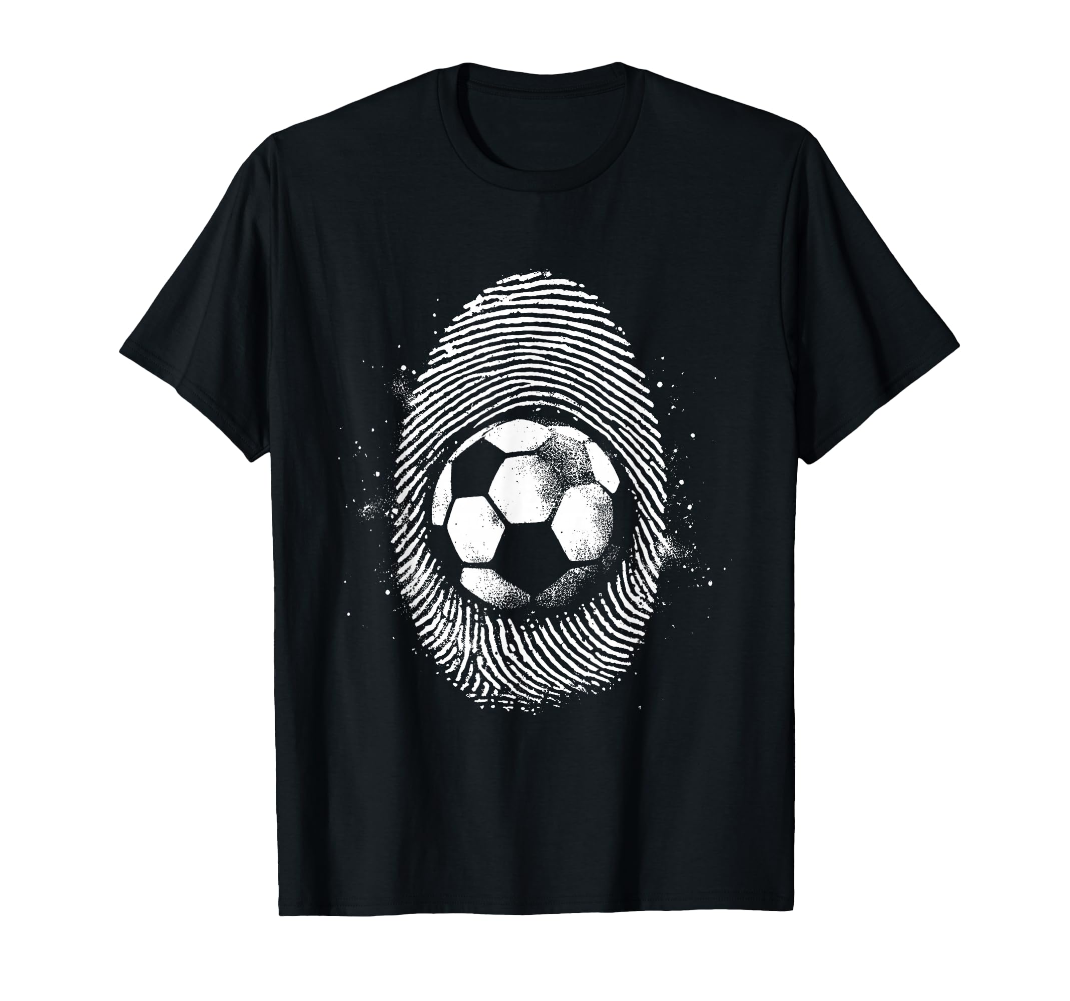 Soccer Fingerprint Soccer Football Lover T-Shirt - Graphic Print Unisex - T-Shirt, Sweatshirt, Hoodie
