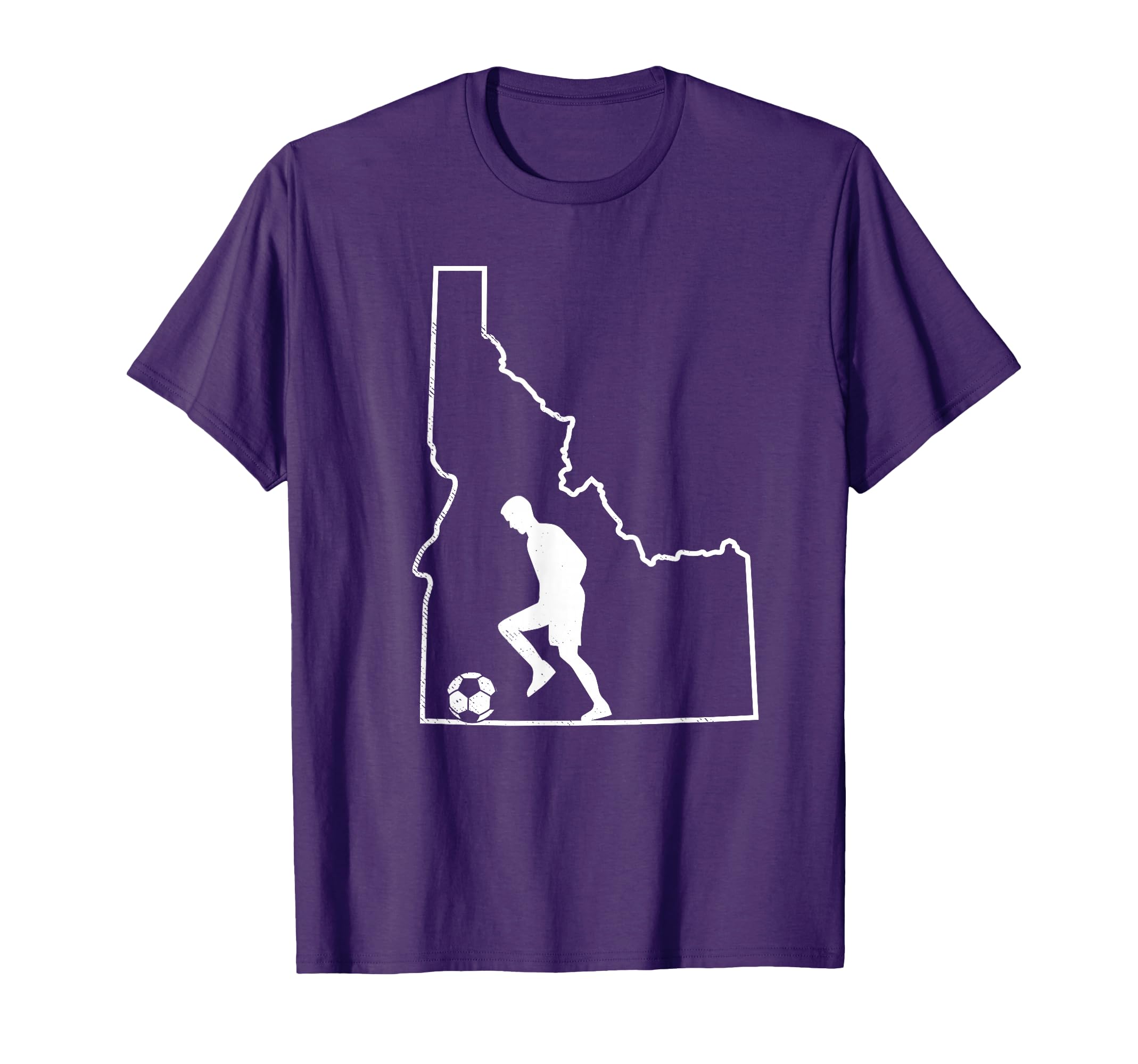 Idaho Map Soccer Player Gift Idaho T-Shirt - Fun Novelty Design Men Women - T-Shirt, Sweatshirt, Hoodie