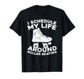 Skater Skates Roller Skating T-Shirt - Custom Art Print Men Women - T-Shirt, Sweatshirt, Hoodie