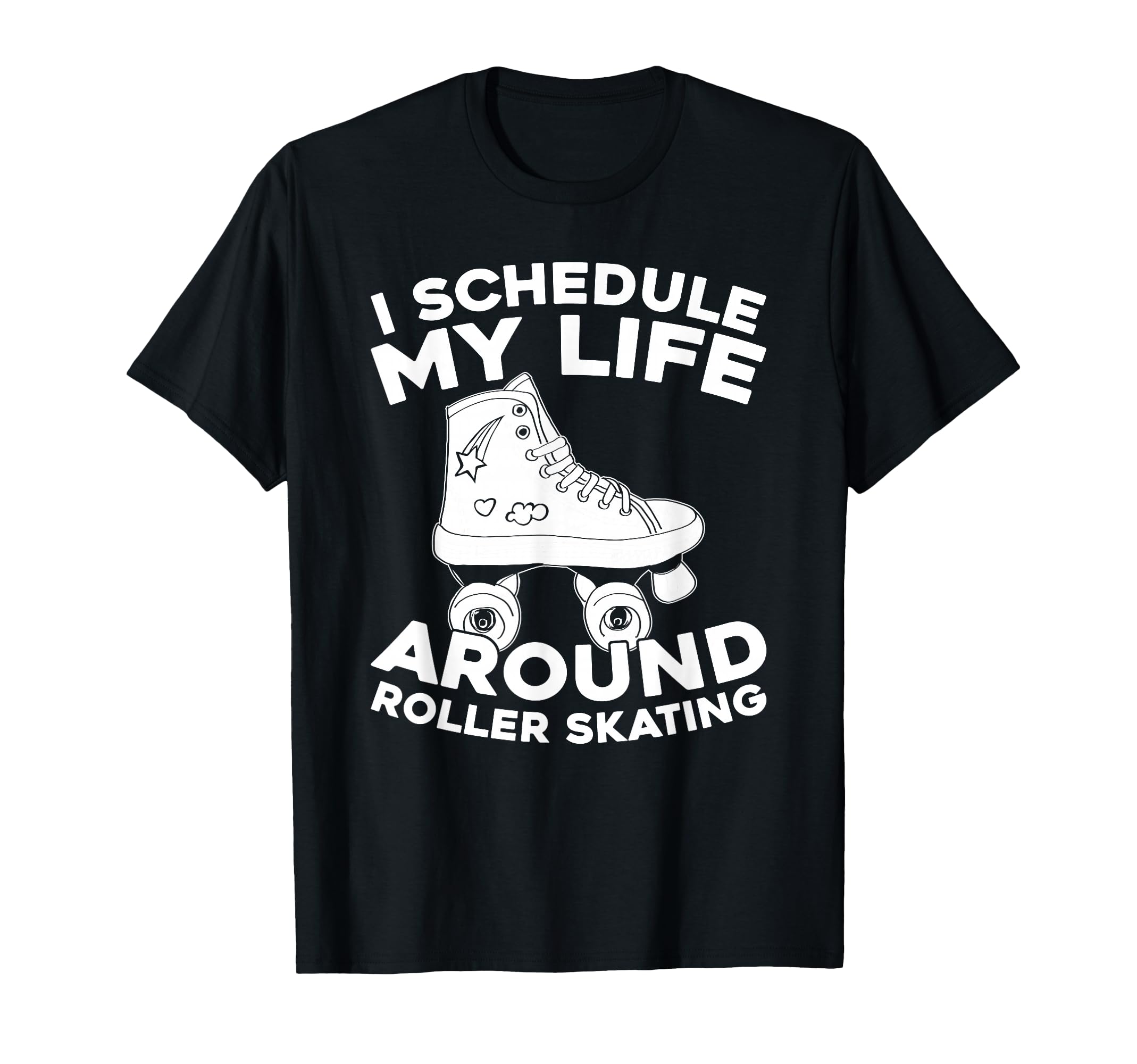 Skater Skates Roller Skating T-Shirt - Custom Art Print Men Women - T-Shirt, Sweatshirt, Hoodie