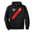 Peru Peruvian Flag Escudo Soccer Hoodie - Unique Graphic Men Women - T-Shirt, Sweatshirt, Hoodie