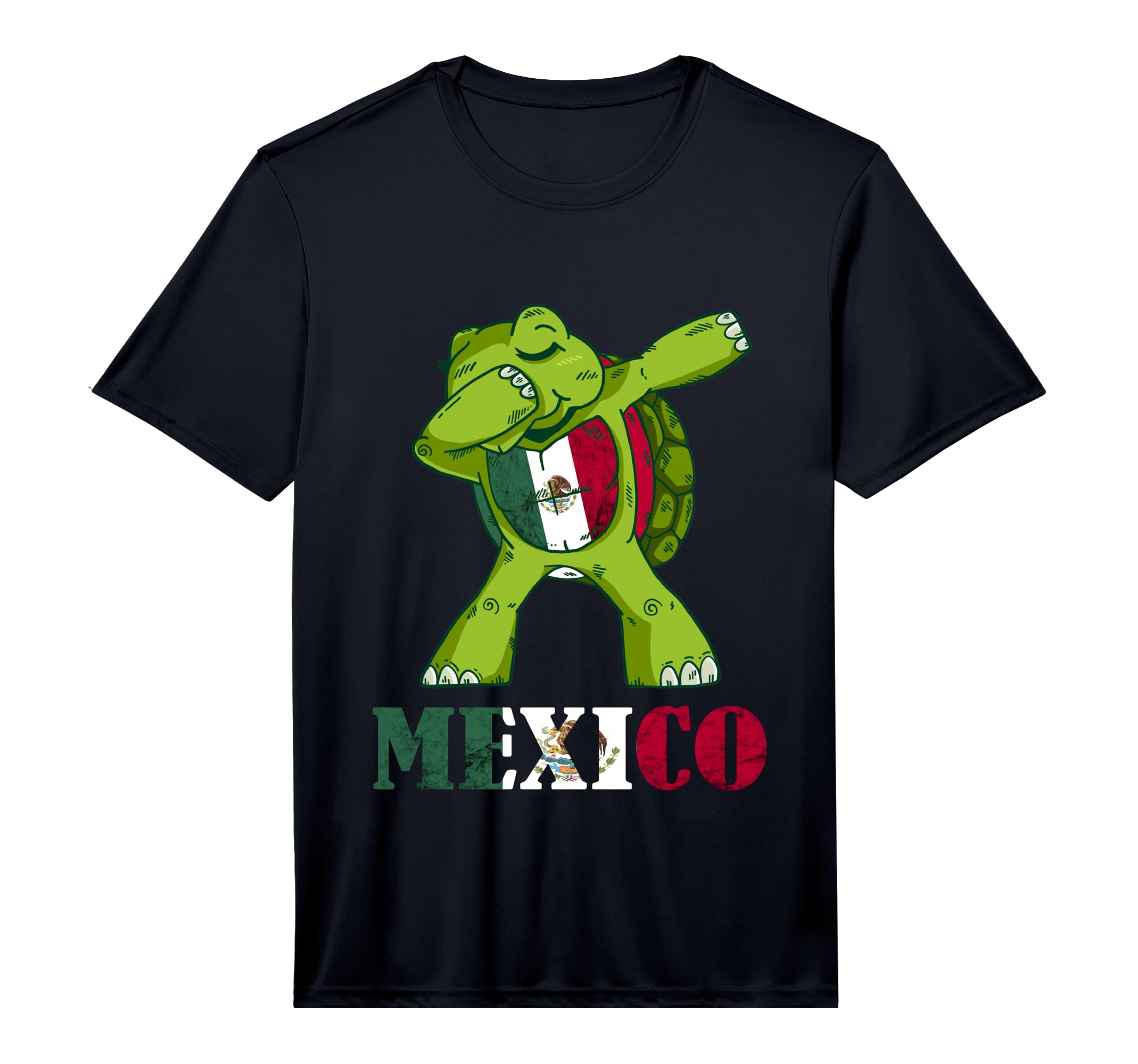 Mexico Dabbing Turtle Mexican Roots T-Shirt - Novelty Apparel for Adults - T-Shirt, Sweatshirt, Hoodie