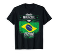 Brazil 2018 Soccer Brazilian Flag Fan T-Shirt - Graphic Print Men Women - T-Shirt, Sweatshirt, Hoodie