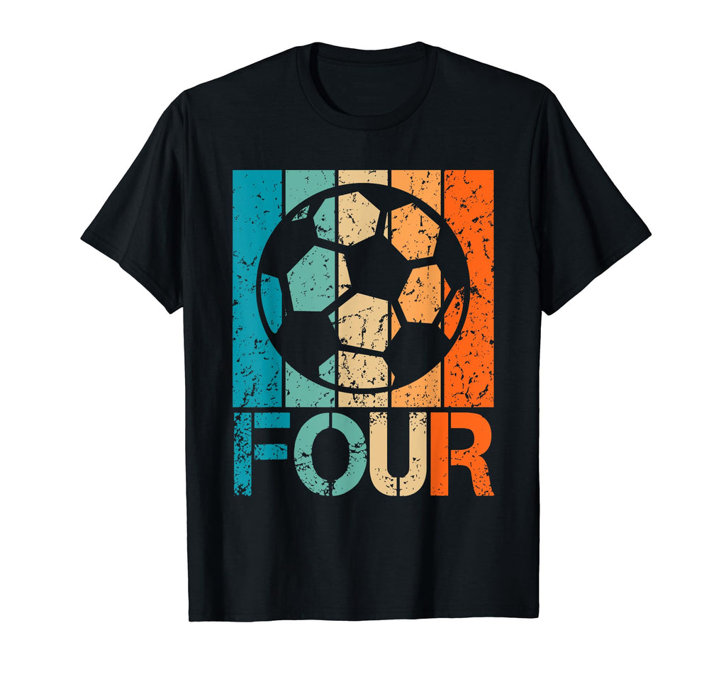 4Th Soccer Birthday 4 Year Old 4Yr T-Shirt - Graphic Print for Adults - T-Shirt, Sweatshirt, Hoodie