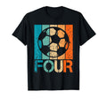 4Th Soccer Birthday 4 Year Old 4Yr T-Shirt - Graphic Print for Adults - T-Shirt, Sweatshirt, Hoodie