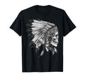 American Motorcycle Skull Native Indian T-Shirt - Streetwear Style Unisex - T-Shirt, Sweatshirt, Hoodie