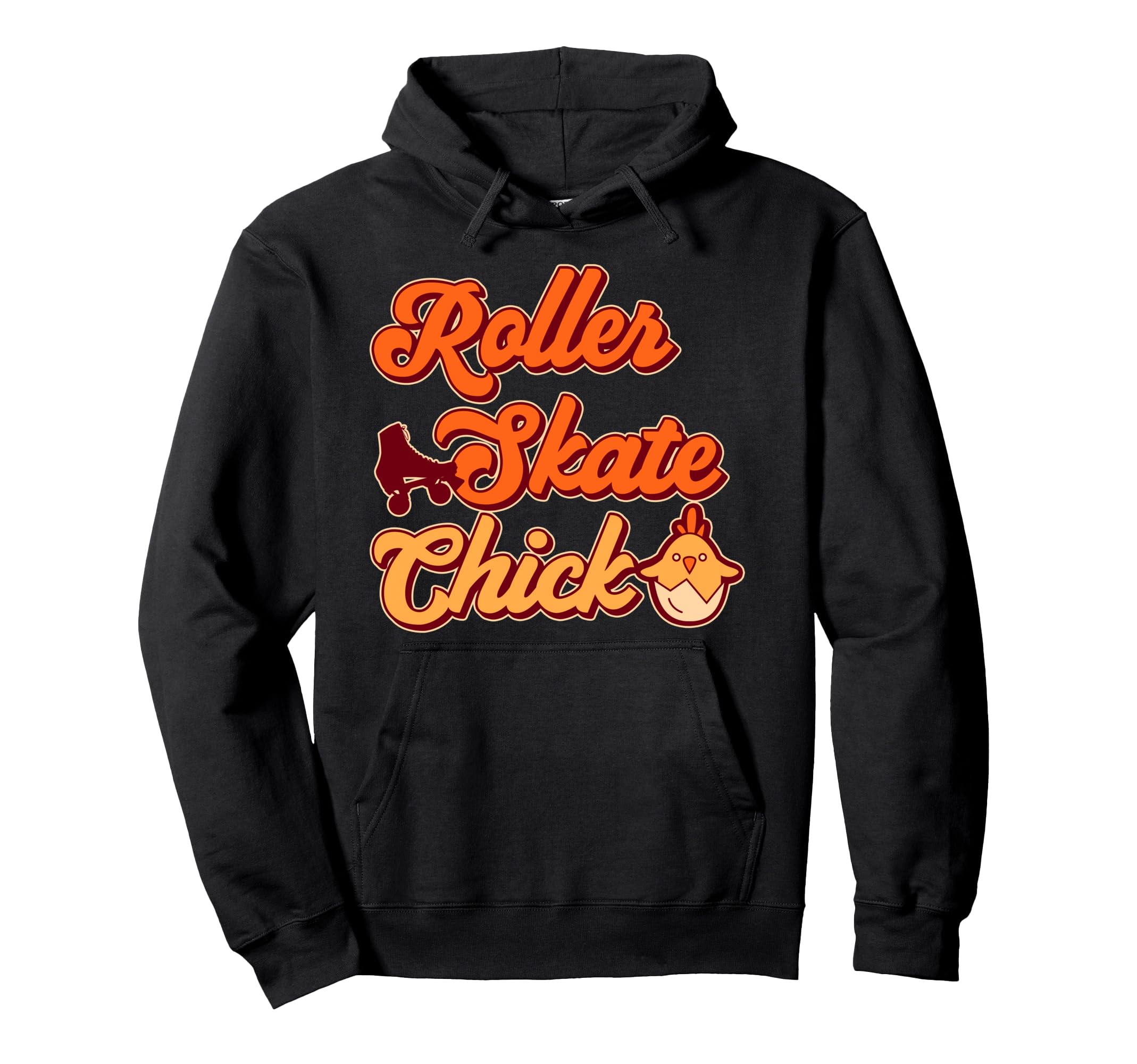 Roller Skating Skate 1970S Chicken Hoodie - Fun Novelty Design Unisex - T-Shirt, Sweatshirt, Hoodie
