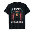 Level 17 Unlocked Video Game 17Th Birthday T-Shirt - Unique Graphic Unisex - T-Shirt, Sweatshirt, Hoodie