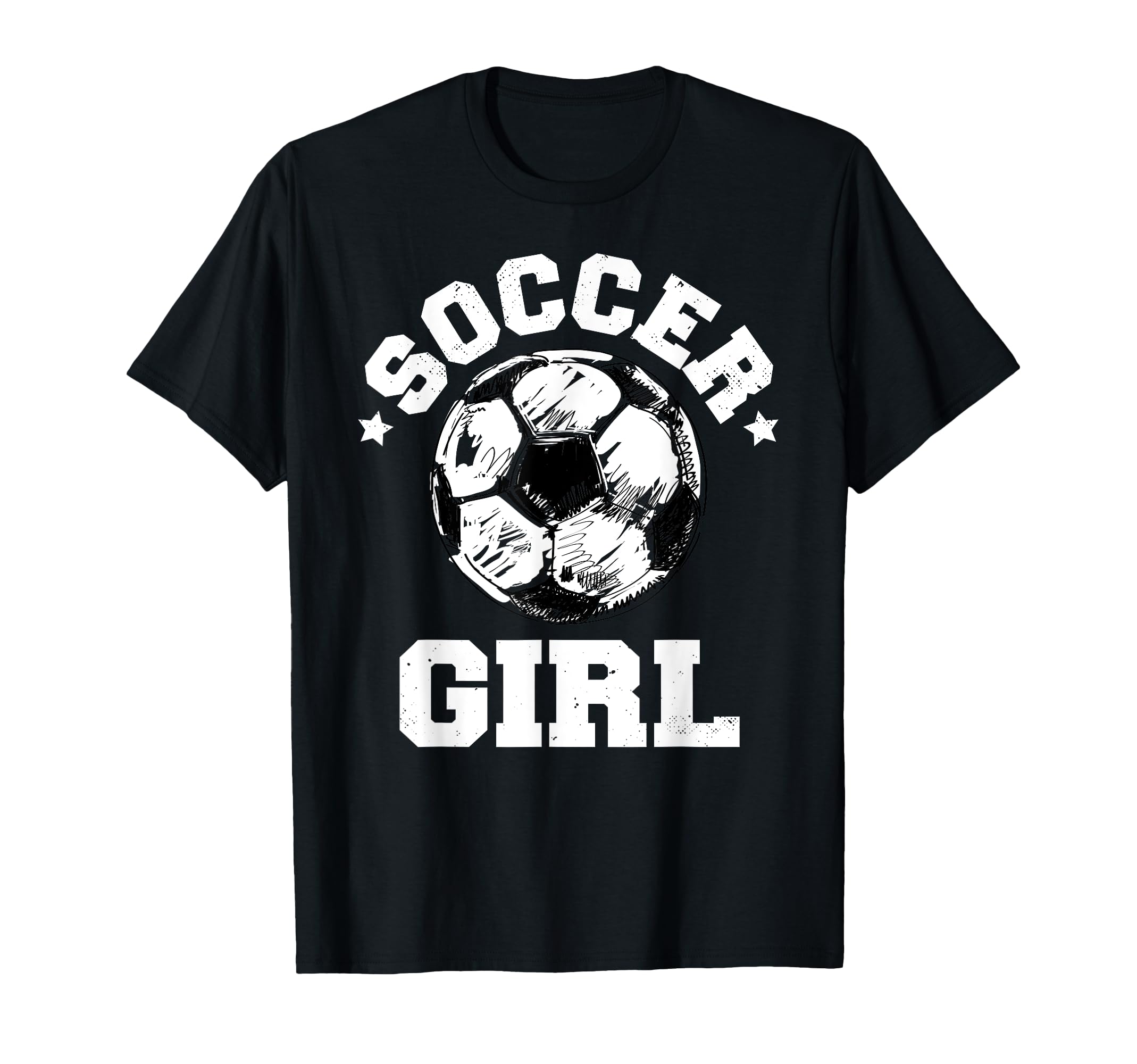 Soccer Funny Soccer Ball Distressed T-Shirt - Graphic Print for Adults - T-Shirt, Sweatshirt, Hoodie