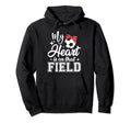 My Heart Is That Field Soccer Mom Hoodie - Graphic Print for Adults - T-Shirt, Sweatshirt, Hoodie