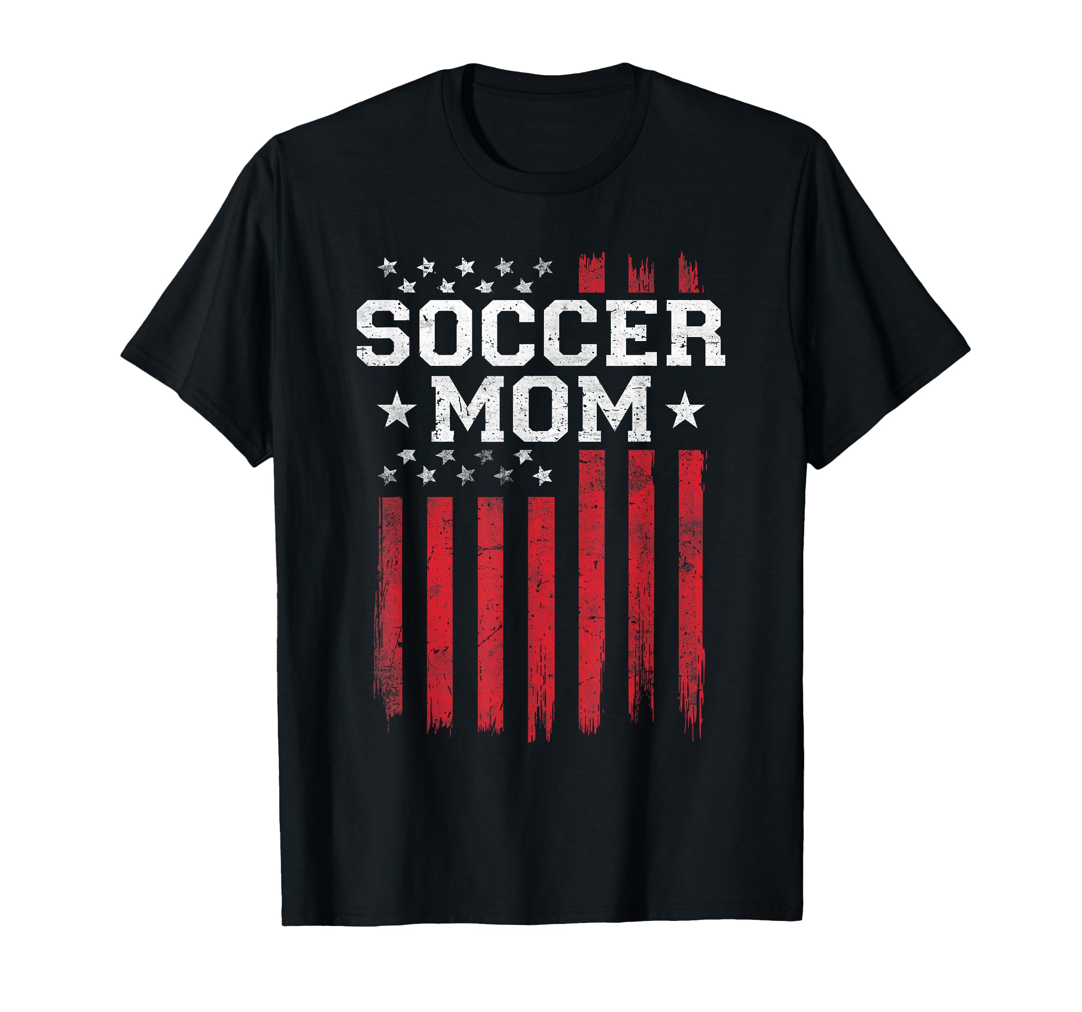 Soccer Mom Proud American Flag Usa T-Shirt - Trendy Graphic Men Women - T-Shirt, Sweatshirt, Hoodie