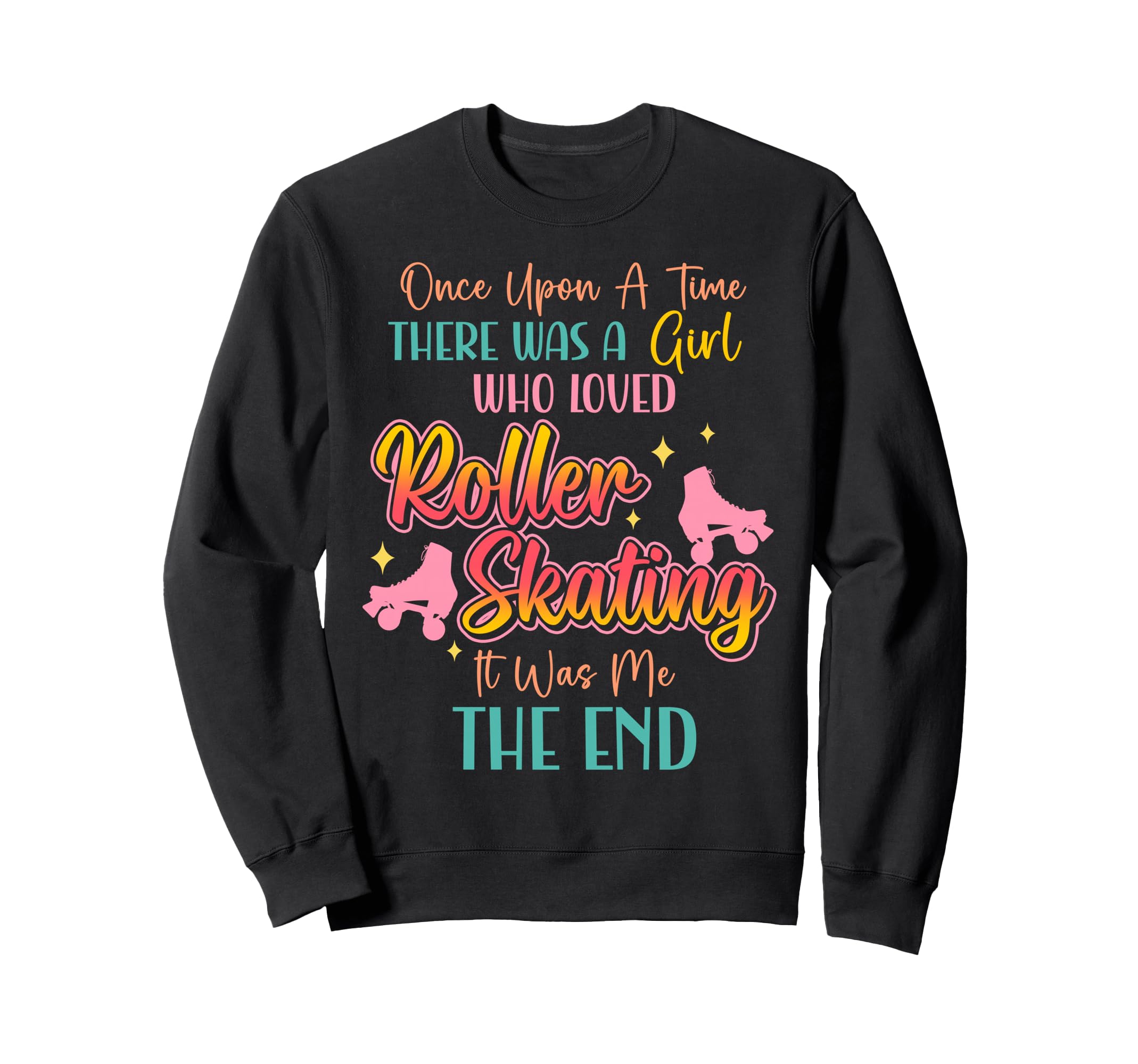 Roller Skating Skate 1970S Watercolor Sweatshirt - Novelty Apparel Unisex - T-Shirt, Sweatshirt, Hoodie
