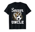 Soccer Uncle Leopard Heart Matching T-Shirt - Minimalist Print Unisex - T-Shirt, Sweatshirt, Hoodie