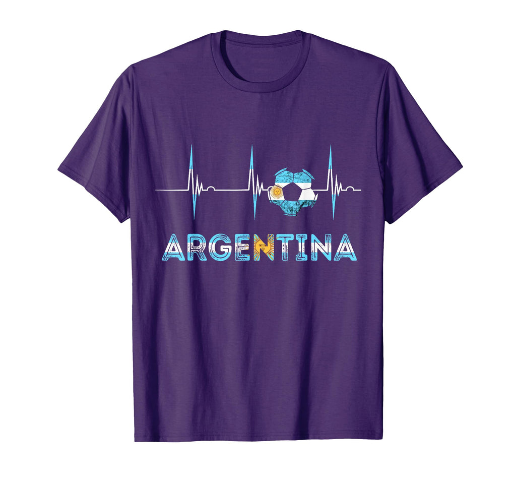 Argentinian Pride Heartbeat Ekg Pulse T-Shirt - Graphic Print Men Women - T-Shirt, Sweatshirt, Hoodie