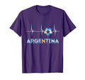 Argentinian Pride Heartbeat Ekg Pulse T-Shirt - Graphic Print Men Women - T-Shirt, Sweatshirt, Hoodie