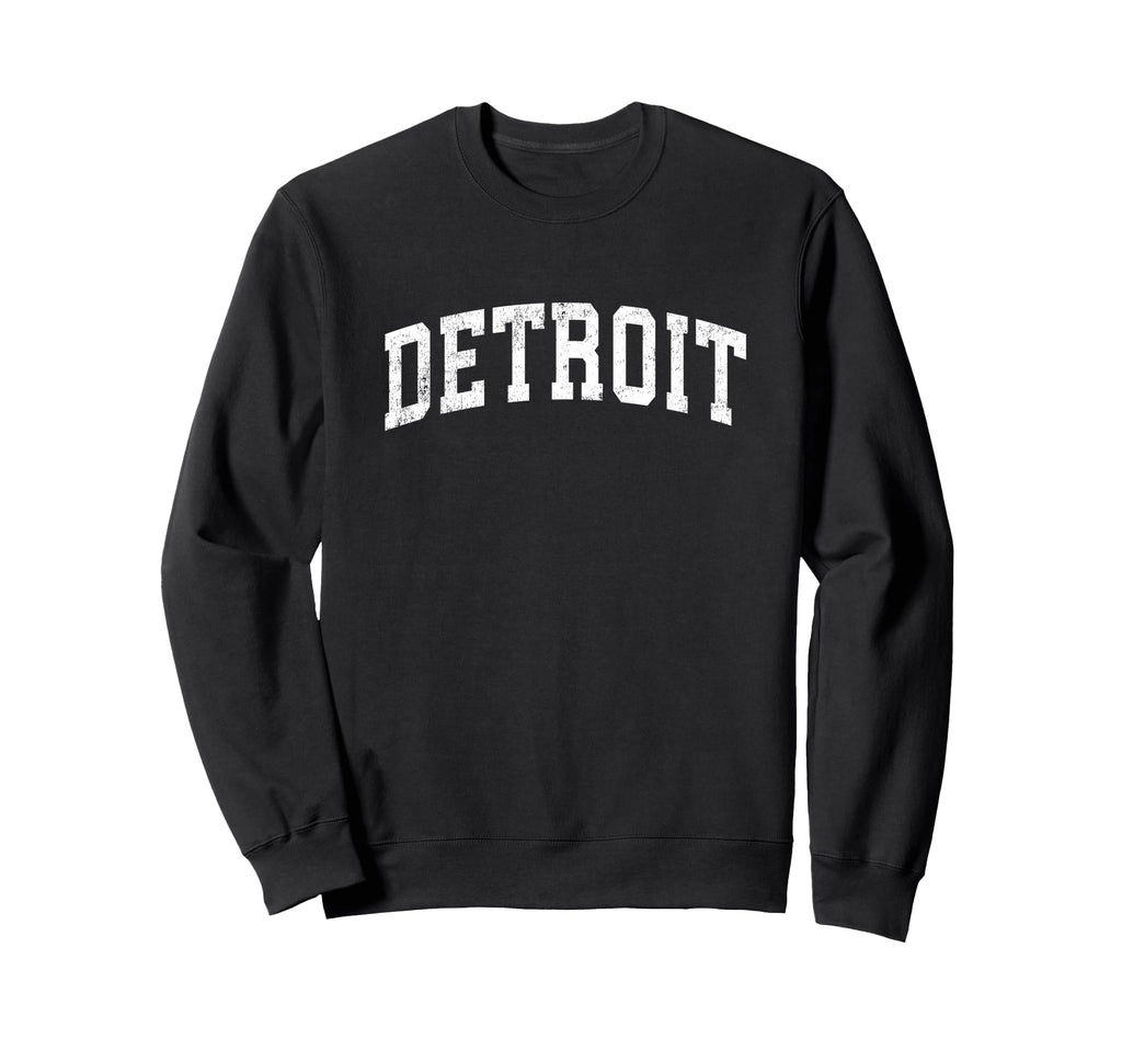 Detroit Michigan Mi Varsity Sports Sweatshirt - Streetwear Style Unisex - T-Shirt, Sweatshirt, Hoodie